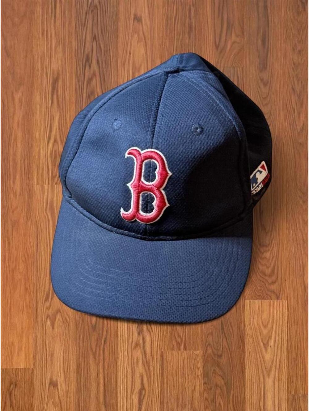 Boston Red Sox MLB Hat Navy Blue Red Embroidered B Logo Adjustable Cap Men